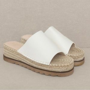 White Platform Sandal